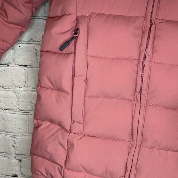 All in Motion Pink  Mid Length Puffer Jacket with Fur Hood, size XS, new - Picture 5 of 10